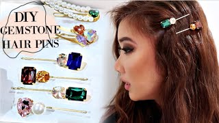 Diy Gemstone Hair Pins | Pearl Hair Clips | Crystal Bobby Pins Accessory