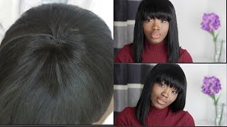 How To: Make And Achieve The Perfect Bangs (Wig With No Closure)