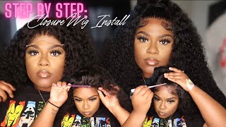 Step By Step Lace Closure Wig Install *Very Detailed* Ft. Westkiss Hair