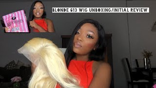 Blonde 613 Wig Unboxing| Initial Review Queen Beauty Hair