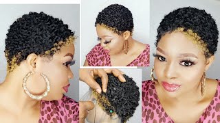 Human Hair Low Cut Wig/The Cap For This Beautiful Low Cut Wig Will Amaze You.