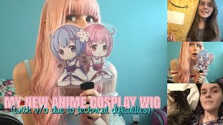 My New Pink Anime Cosplay Wig (Netgo) Unpackaging Haul /// Amazon Prime Membership Free Trial
