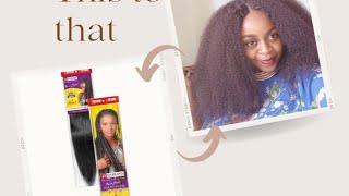Lace Closure Wig Using Braids/ Crochet Wig Using Braid/ How To Make A Wig Using Braids
