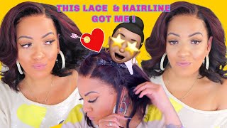This Hairline & Lace Gyrl Melted!   When You Find The Perfect Bob Lace Front #Myfirstwig