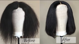How To Revive Your Old Wig || Bob Tutorial