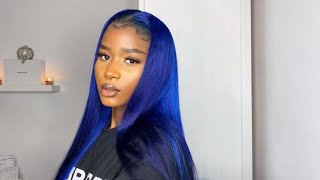 How To Make & Dye 613 Lace Frontal Wig Blue ! | Ft Supernova Hair |