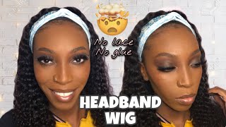 I Tried A Headband Wig For The First Time Ft Unice Hair| Ishamoywilliams