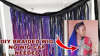 $5 Braided Headband Wig  | No Wig Cap, No Lace Closure | Diy Braided Headband Wig | Belle_Graciaz