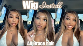 Installing My Highlighted Wig From Start To Finish! Ft. Ali Grace Hair | Shalaya Dae