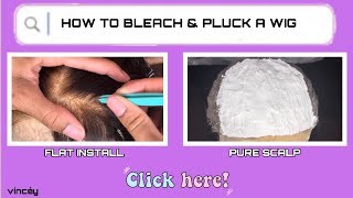 How To Bleach & Pluck A Wig - Up Close & In Depth ‼️| ✨Amandahair✨