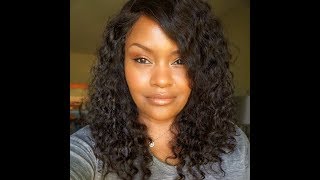 Easy Glueless Invisible Knot 360 Lace Install | Luvme Virgin Hair Brazilian Deep Wave