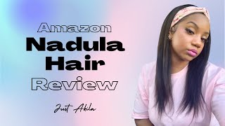 Nadula Hair Review | 18" Straight Headband Wig | Just Akila