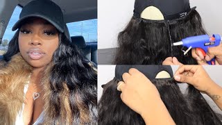 (Easy) How To Make A Wig Hat When You Need A Quick Look On The Go! Ft Tinashe Hair | Cashliani