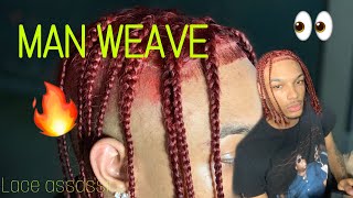 How To: (Easy) Man Weave On 13X6 Frontal W/ Braids