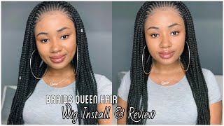 Super Realistic Braided Lace Wig Install!! | Beginner Friendly Wig | Braids Queen Hair