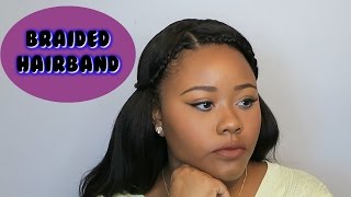 Simple Braided Headband Style Using A Lace Frontal Wig