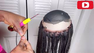 360 Frontal Knotless Braided Wig Tutorial