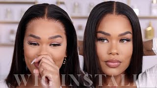 Flawless Wig Install Ft Hairvivi! Full Lace Frontal Wig Install | Arnell Armon Wigs