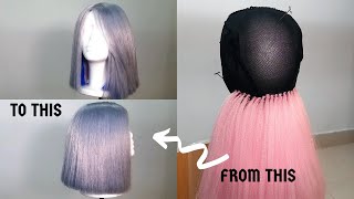 How To : Lace Frontal Wig Using Xpression Braiding Hair | Straight Crochet Wig | Belle_Graciaz