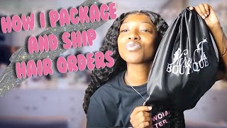 How I Package And Ship Wig Orders| Life Of An Entrepreneur
