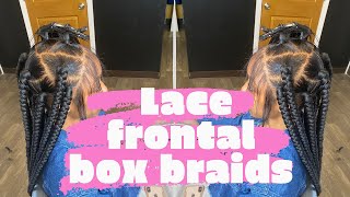 How To Do:|Lace Frontal| Box Braids