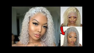 Must See! Blonde 613 Lace Front Wig Transform Easy Color Bleach
