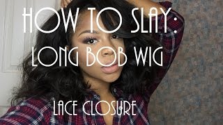 How To Cut Old Wig Into Thick Long Bob With Deep Side Part