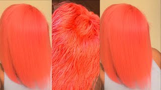 613 Hair To Pretty Pink/Peach Water Coloring Method