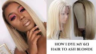 How To Professional Cut & Color Wiggins 613 To Ash Blonde Tutorial| Wiggins Hair