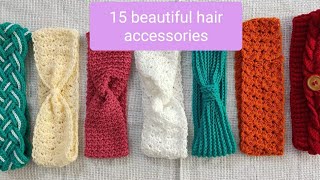 Beautiful Hair Accessories For Girls|Trendy Hair Accessories Designs| Craft Hub Diy#Crochet