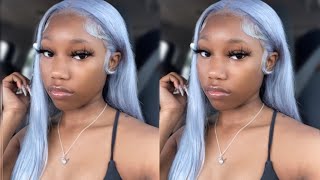 ❄️Platinum Blue Wig❄️ || Water Color Method || Tinashe Hair || Mia Chanelle