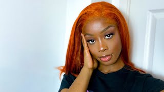 How To: Dye My Hair Orange/Ginger In 4 Minutes | Tinashe Hair | Watercolour Method