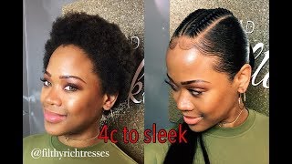 How To Do A Ponytail On Natural 4C Short Hair  Ft  Luvme Hair