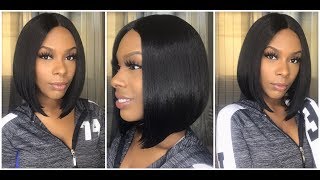 It'S A Wig! 6" Deep Lace Parting Synthetic Bob Wig - Moon Light * Hairsoflyshop *