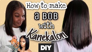How To: Make A Bob Wig With Kanekalon / How To Silky Crochet Wig