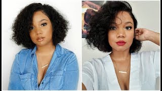 Affordable 10" Curly Bob Wig | Hj Weave Beauty