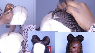 New Method!How To Make Box Braid Wig With No Closure /Realistic Box Braid Wig For Less #2