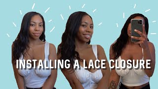 Installing A Lace Closure Wig Ft Wiggins Hair