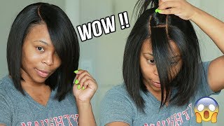 This Wig Looks Like A Fresh Relaxer! Fake Scalp Method & No Glue Or Gel Needed | Hairvivi
