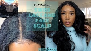 $45 Swiss Lace/ Fake Scalp|The Stylist Curl-A-Licious Synthetic Sunday| Samsbeauty X Lovelybryana