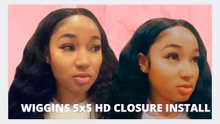 Wiggins Hair Review | 5X5 Loose Deep Wave | Very Detailed Plucking And Bleaching