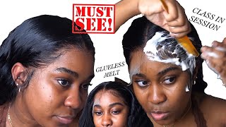 Epic Glueless Wig Install  * Must See * | No Babyhair/Babyhair Demo| Wiggins