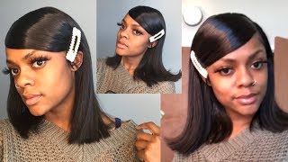 Frontal Wig! 90S Inspired Side Swoop Blunt Cut ||Hairvivi Black Friday Sale