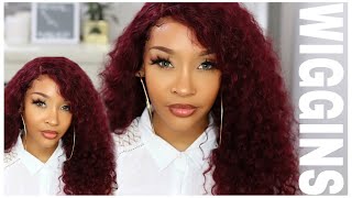 Best Affordable 99J Burgundy Lace Frontal Wig/Tangle&Shedding Free Ft.Wiggins Hair| Dizastrousbeauty
