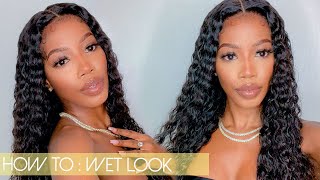 How To Wet Look | Wiggins Hair  *Affordable Wig*