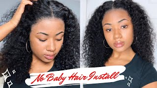 Water Wave Lace Front Wig Amazon | Bly + Detailed No Baby Natural Hairline Tutorial!