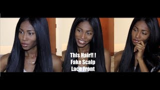 New Born Free Mluh98 | Natural Kinky Straight Synthetic Wig | Fake Scalp Color