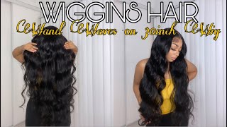 How To: Get These  Wand Waves On 30Inch Wig Ft Wiggins Hair | Assalaxx