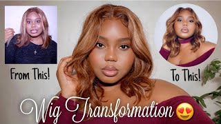 Beauty Forever Hair Fake T Scalp Highlight Bob Wig Transformation & Review | I Was Kinda Scared
