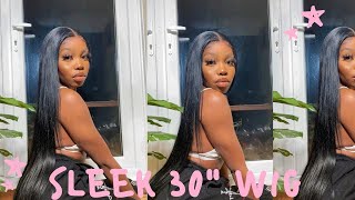 Bomb 30  Silky Straight Hd Lace Wig   Not Sponsored    Wiggins Hair   Installation + Review